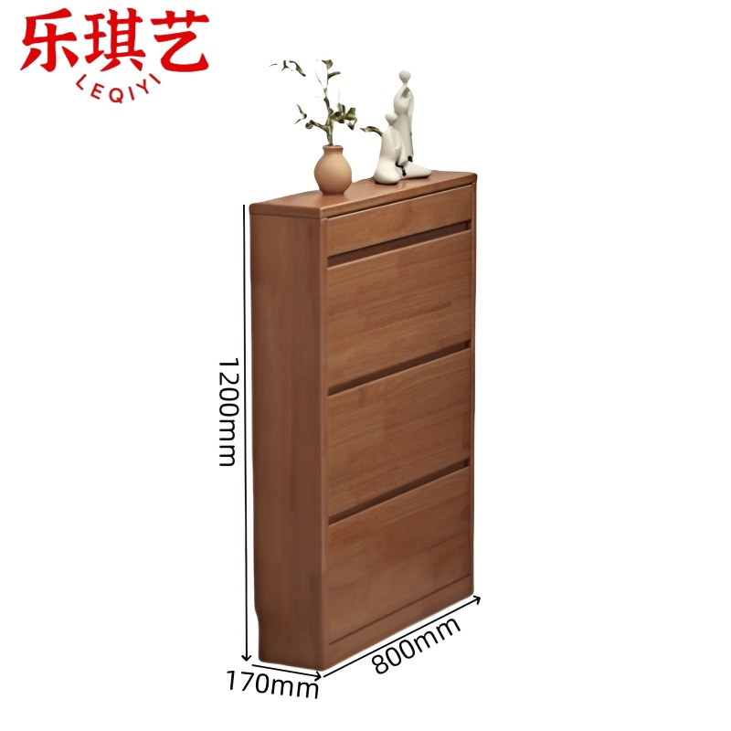 乐琪艺 实木鞋柜 80*17*120cm G1款 个高清大图