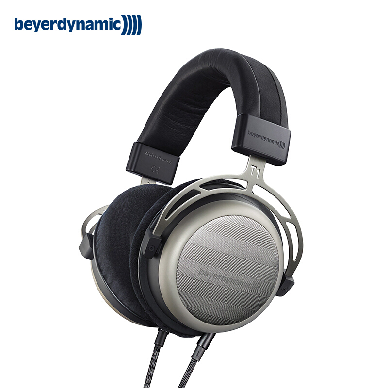 拜亚动力(Beyerdynamic)T1 II 二代特斯拉半开放式旗舰HIFI耳机 600欧姆 标配版