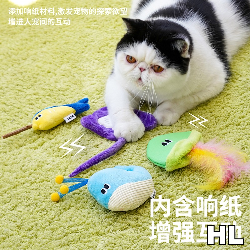 ZEZE水产海鲜宠物玩具套装(4个玩具)Z1C00262高清大图