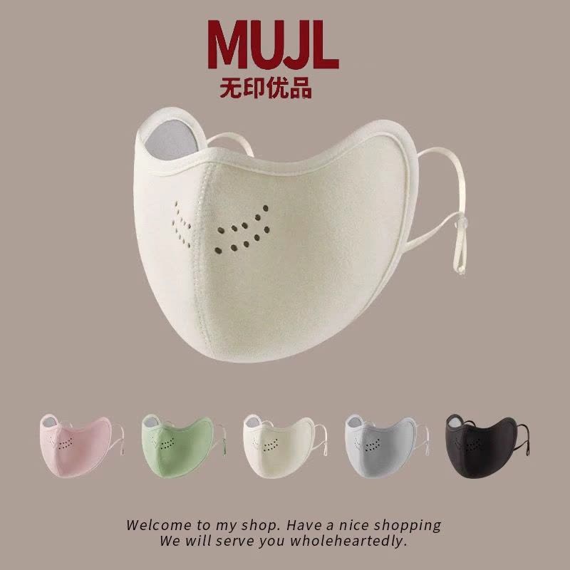 骑行保暖口罩女冬季加厚透气立体护眼角高颜值防风寒显脸小面罩3759A图片