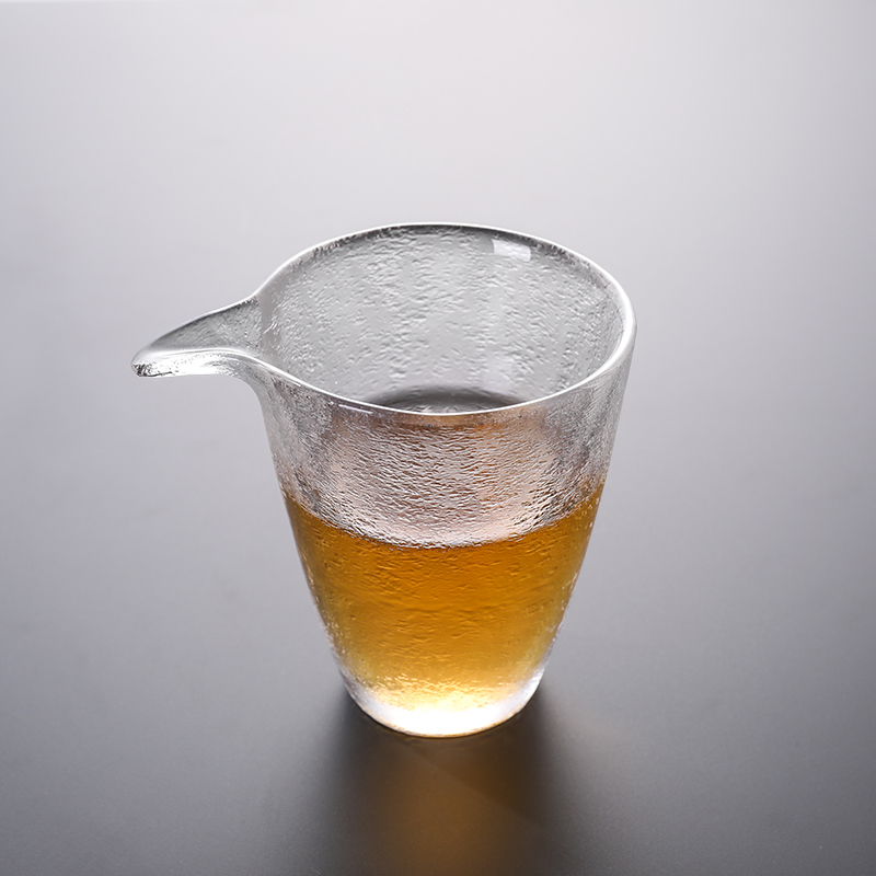 博为玻璃公道杯耐热锤纹大号茶海分茶器 云松(约200ml)