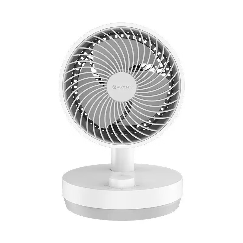 艾美特台式空气循环扇节能低噪易拆洗家用摇头小型电风扇办公室桌面风扇 桌面台扇机械款 FA15-X40