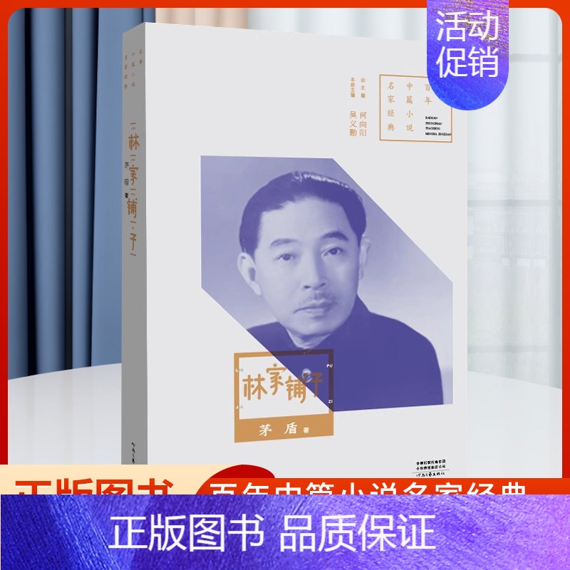 [正版]书籍 百年中篇小说名家经典:林家铺子 茅盾著 现当代文学作品集小说 河南文艺出版社高清大图