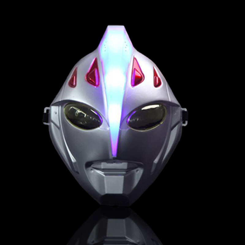 万圣节面具舞会儿童卡通动漫男女光声奥特曼赛罗泰罗银河
