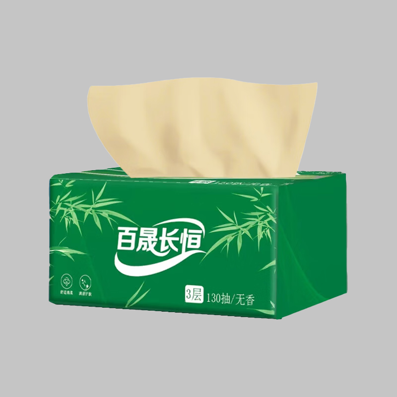 百晟长恒 BSCH-C17E 3层*130抽*190mm*195mm 面巾纸(计价单位:盒)绿色