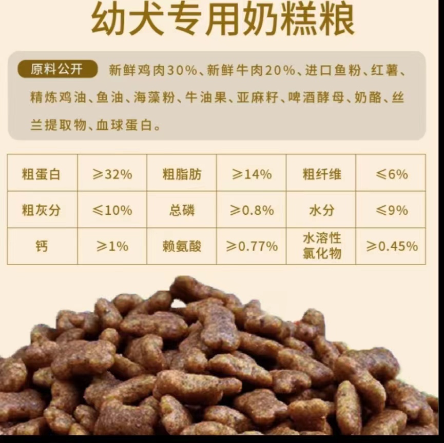 苏宁极物 宠物食品 创頔幼犬粮食全价营养粮 低温烘焙 精选肉源 无谷配方 易消化高吸收 适配幼犬 优质蛋白呵护肠胃高清大图