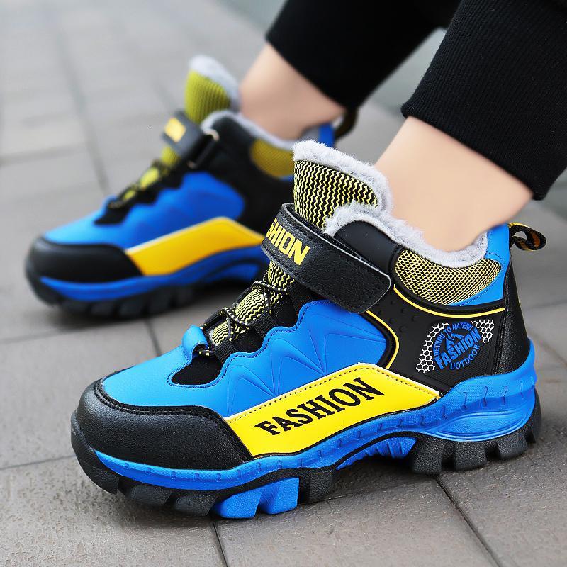 邦塞斯秋冬季大棉加绒加棉保暖儿童登山鞋狼牙钢爪雪地鞋童鞋