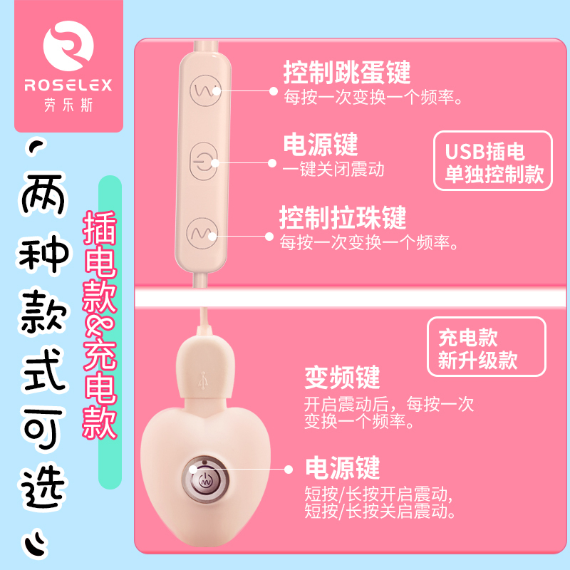 吉祥小炮性用品激情夫妻私处跳蛋男女通用性高潮共用调情趣工具房趣SM 悦庭(插电款)跳蛋:C套餐