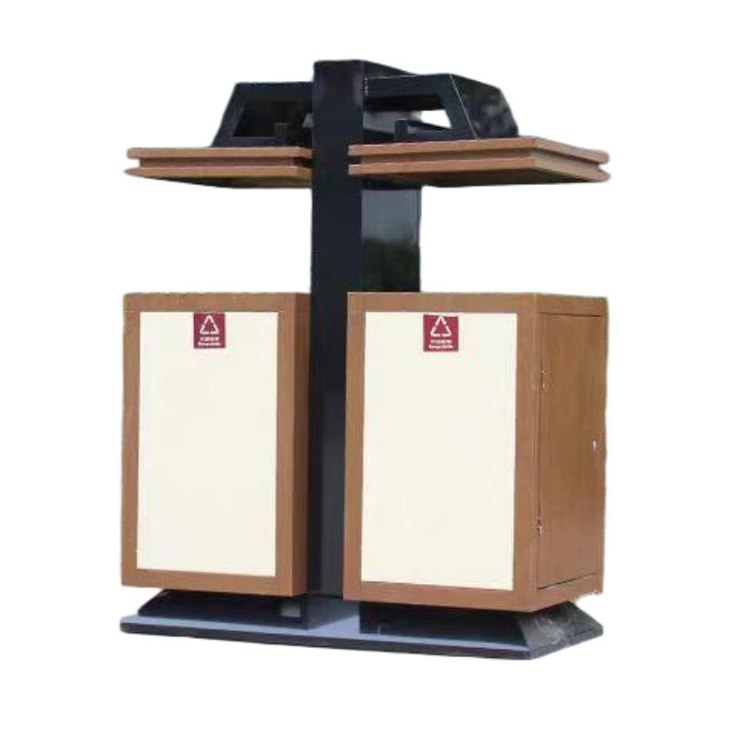 鑫睿辉 仿古户外垃圾桶 80*40*96cm 个高清大图