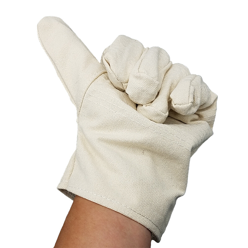 利得24道线黄甲帆布帆布手套劳保手套20副