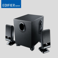 漫步者(EDIFIER)R101V多媒体台式电脑音响低音炮笔记本小音箱 黑色