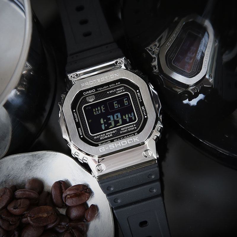 卡西欧casio手表石英表男表小银砖方块腕表gmwb50001jf