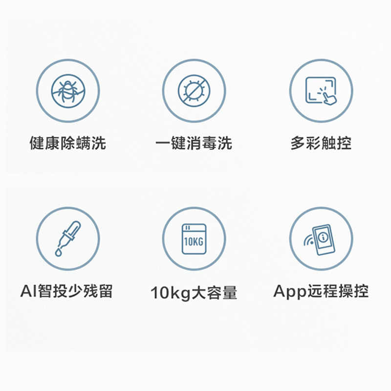 小天鹅(LittleSwan)10公斤kg大容量滚筒洗衣机全自动高温煮洗家用变频智能除菌手机智控TG100V23WIDY
