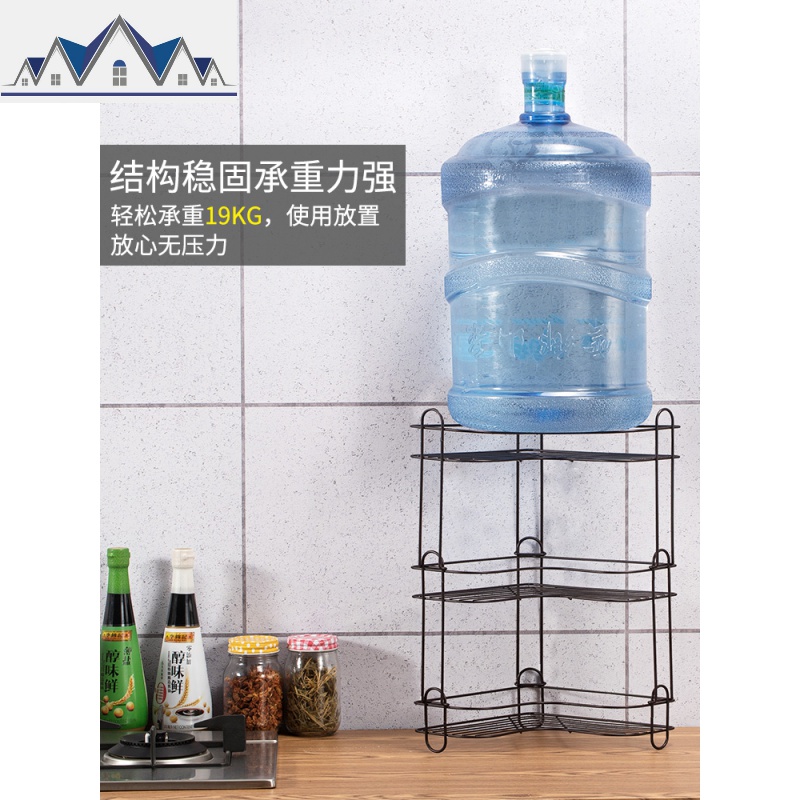 厨房置物架落地转角收纳架多层三角架调味料架家用用品浴室储物架 三维工匠高清大图