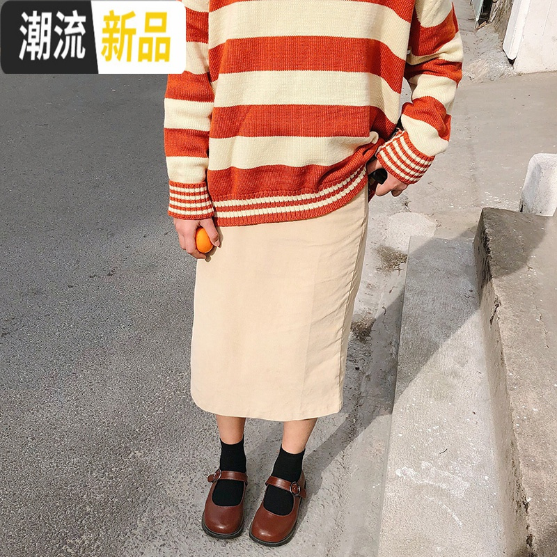 2018春季新款圆头娃娃鞋女韩版复古平底休闲单鞋学生小皮鞋女鞋潮 广赫