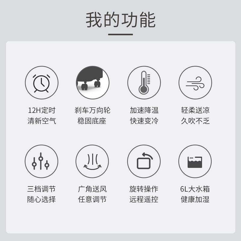 海尔(Haier) 空调扇LG18-01R 遥控控制 移动空调扇 制冷风扇 6L单冷 制冷空调扇 小空调扇电风扇
