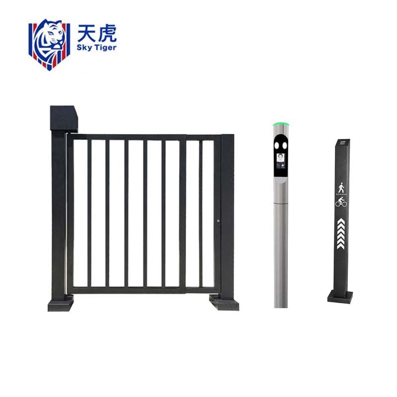 天虎 人行通道门 人脸进按钮出 套