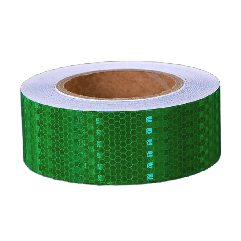 途务 反光警示胶带 深绿晶格5cm*25m 卷高清大图