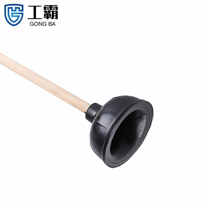 工霸(GONGBA)木柄马桶吸 皮搋子皮揣子 直径14cm 黑色 1个(2个起订)