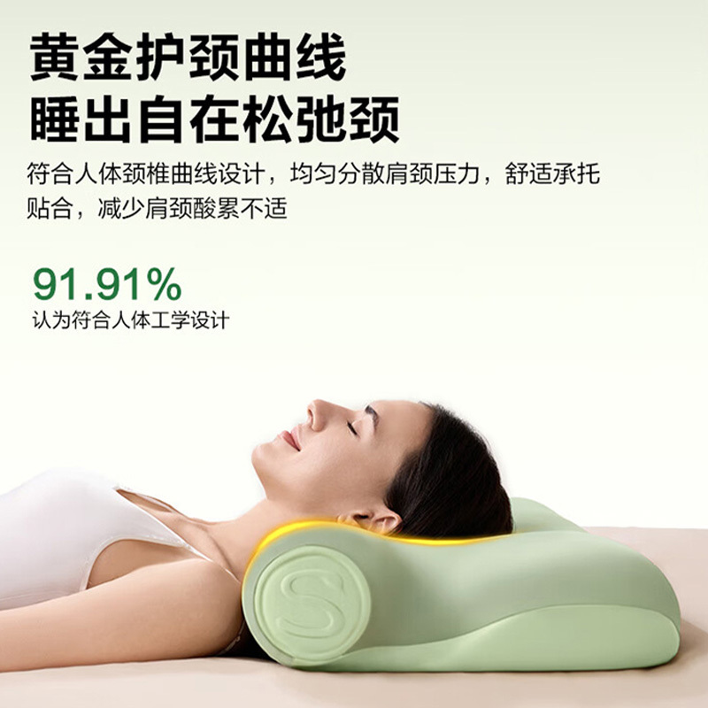 SKG颈椎枕回弹记忆棉肩颈护颈枕按摩器P3系列3代标准款高清大图