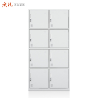 质凡钢制更衣柜铁皮柜八门更衣柜