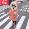可莉允欧洲站女童时尚外套2022秋冬新款儿童派克服棉衣洋气宝宝加绒棉袄棉服