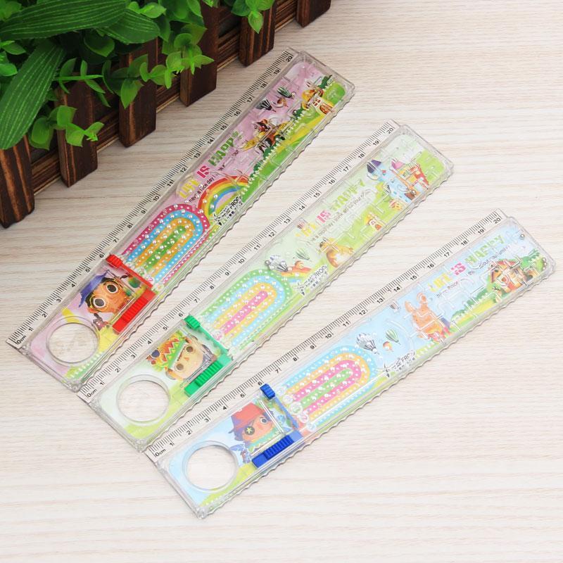 cg迷宫直尺子20cm创意文具可爱学习用品卡通学生奖品2085c08