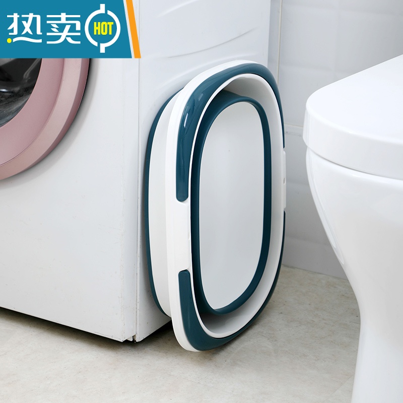 JING PING大号折叠盆加厚耐用洗衣服洗脸盆家用便携式旅行婴儿洗澡盆高清大图