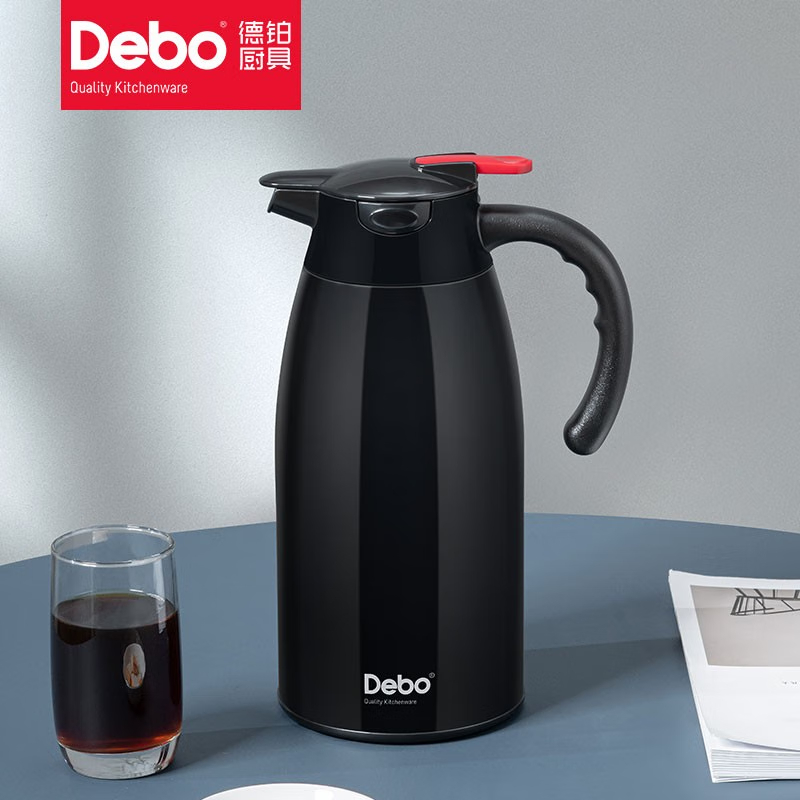 DEBO德铂 DEP-680 2L 黑色 保温水壶高清大图