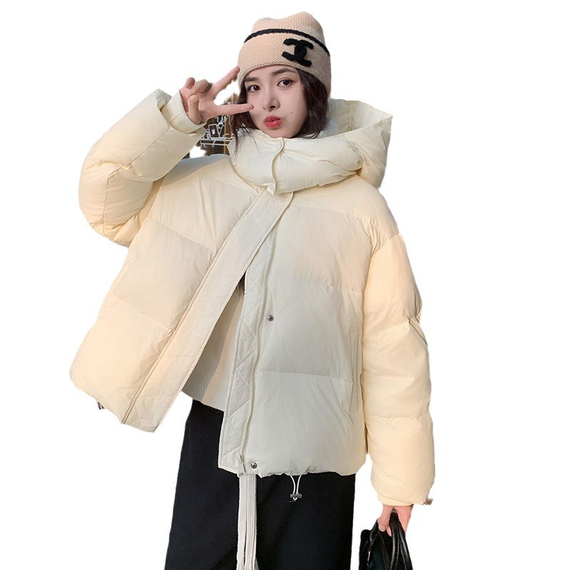 韩版休闲百搭短款羽绒棉服女小个子冬季2025年新款加厚面包服外套高清大图