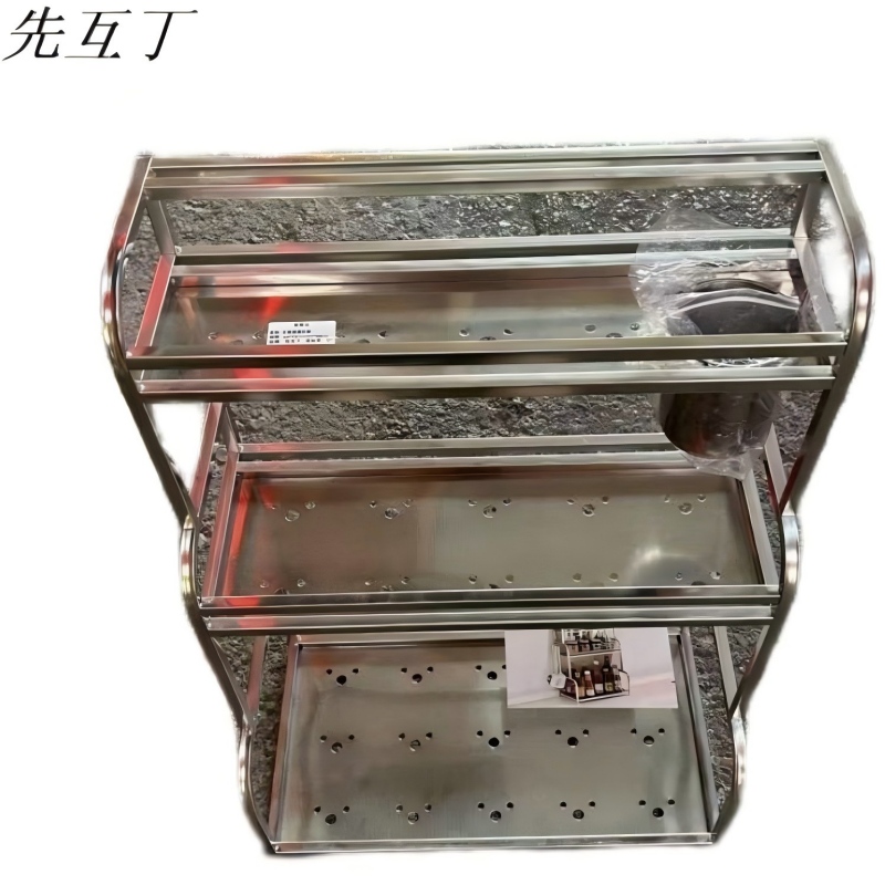 先互丁 不锈钢调料架 40*13/17/22*58cm 个高清大图