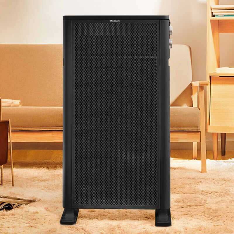 艾美特(AIRMATE) 取暖器暖风机HL20-X2 旋钮调控 2000W 功率 家用 石墨烯双面电烤炉 电暖气 黑色