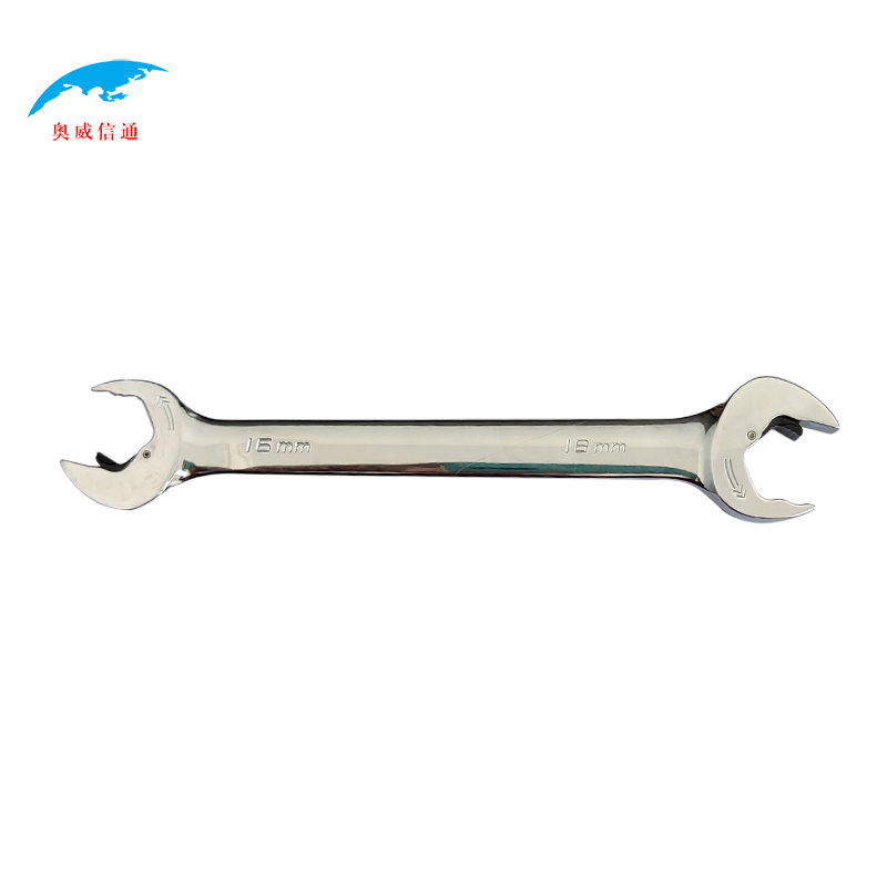 奥威信通 双开口棘轮扳手 快速扳手 开口板手双向两用 (16-18mm)把高清大图