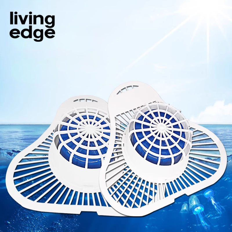 栎捷时(LIVING EDGE)LEJCL-01鼠山男小便池香块过滤网除臭厕所香片清香型防溅垫2个/包( 单位:包)蓝色