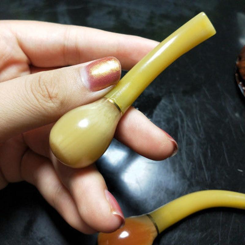 精品牛角过滤保健循环烟嘴烟斗男女款清洗斗拉杆滤芯过滤嘴烟嘴