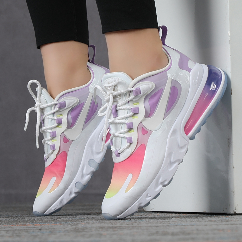 NIKE/耐克 女鞋 2020新款AIR MAX 270 REACT缓震气垫舒适运动鞋 CU2995-911