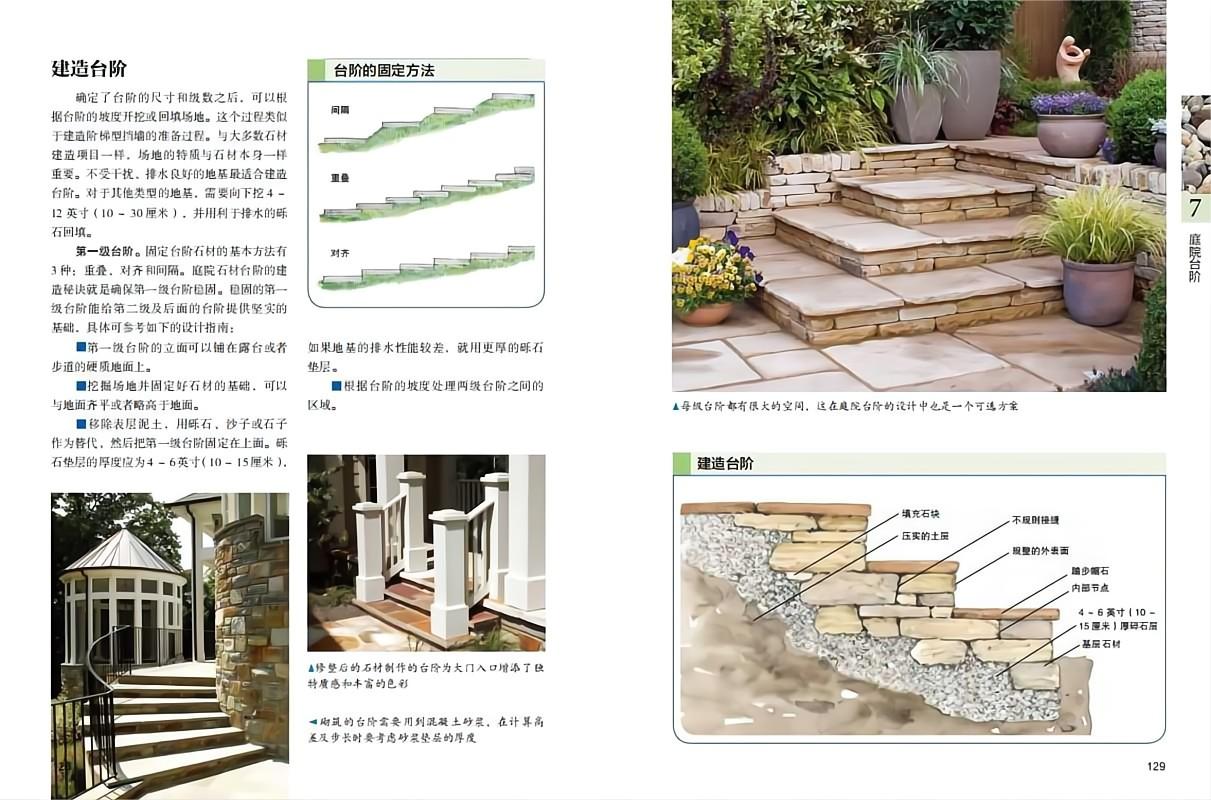 [正版]庭院石材造景全书 现代风格 庭院设计 北京科学技术出版社高清大图