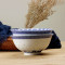 LICHEN 景德镇陶瓷饭碗青花玲珑釉中彩青花瓷器餐具 龙纹双飞5英寸碗10个装 微波炉适用