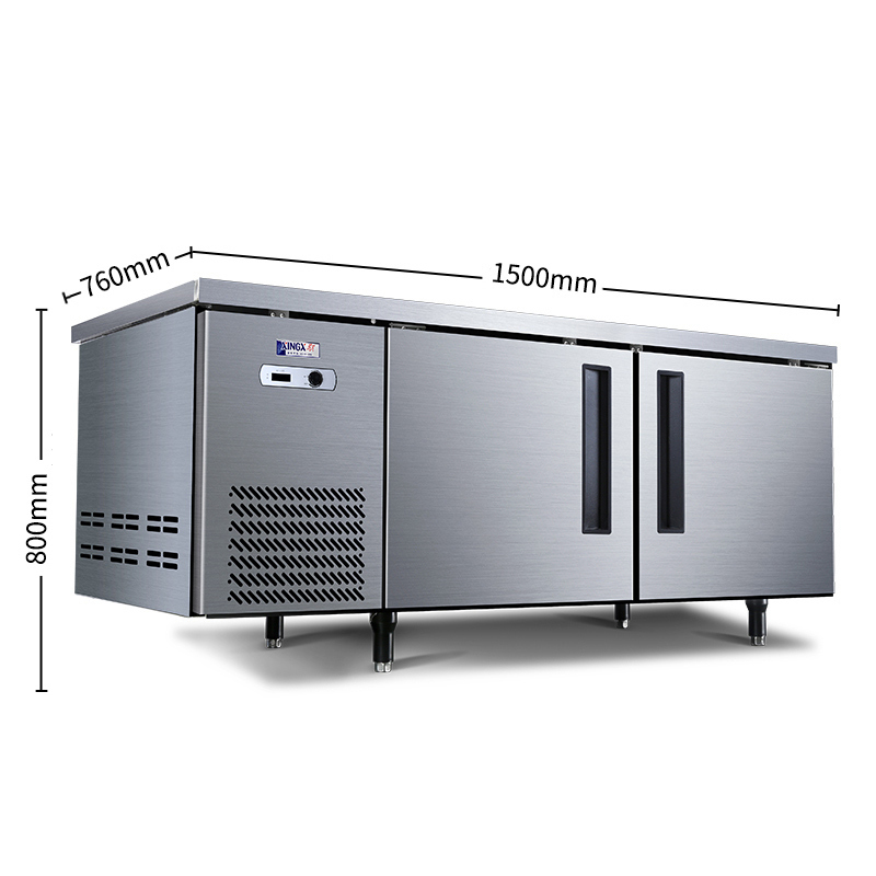 星星(XINGX) 310升 厨房操作台 商用冷冻工作台 不锈钢操作台 机械控温 全冷冻工作台 TD-368Y