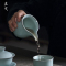 美帮汇汝窑天青公道杯功夫茶具汝瓷开片茶海茶道分茶杯茶器陶瓷公杯