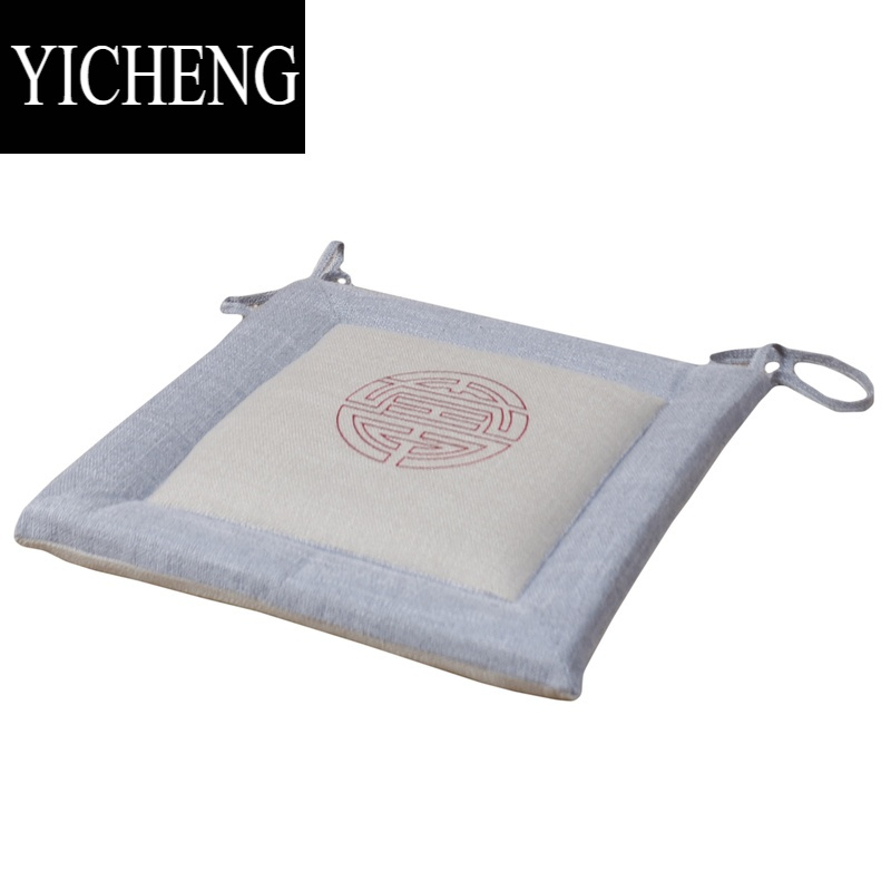 YICHENG家用榻榻米坐垫餐椅垫椅子软垫子四季办公室茶室凳子亚麻透气椅垫