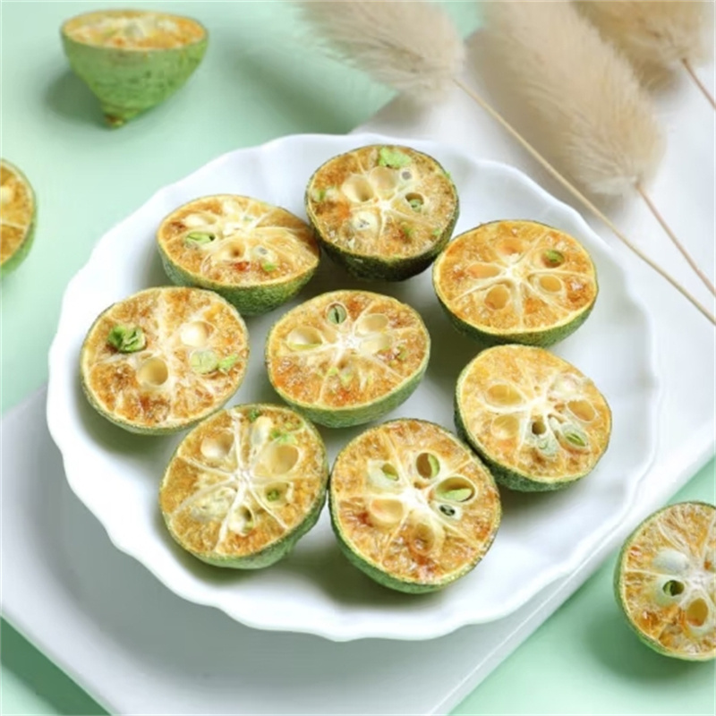 甄选青柠100克干茶花茶小金桔干精选柠檬百香果茶煮水泡茶另售橙子片高清大图