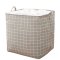 收纳筐布艺束口收纳盒整理箱衣物袋子|棉麻绿色仙人掌 巨无霸/束口方桶75L(42*32*55cm)