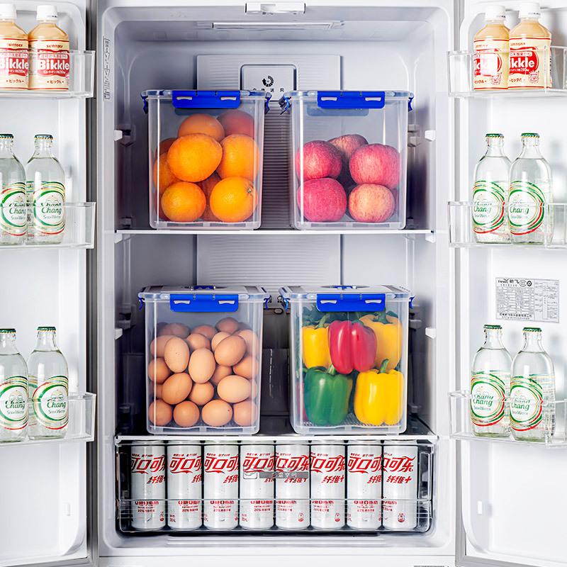 JEKO&JEKO 超大容量保鲜盒 12L 1只装冰箱收纳盒桌面收纳盒厨房储物盒泡菜盒腌菜盒子杂粮密封罐食物密封盒高清大图