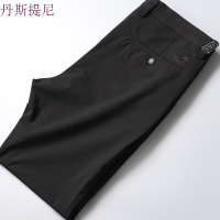 2018新款007高雅天丝弹力面料商务绅士男裤薄款舒适男士直筒修身休闲裤子黑色