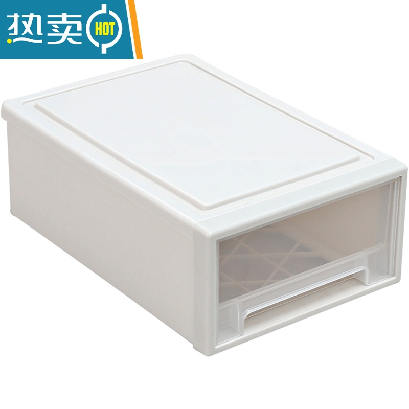 敬平收纳箱透明抽屉式收纳盒塑料衣柜收纳器整理箱内衣衣服储物柜子高清大图