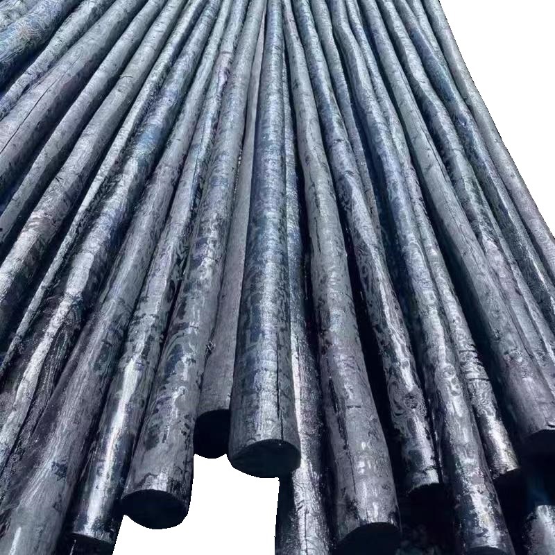 茉冉 浸油木杆 Φ12-18cm*6-9m/立方米高清大图