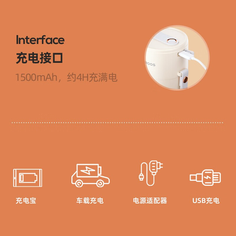 迈卡罗便携式充电果汁机MC-GZ041高清大图