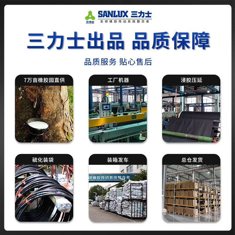 三力士(SANLUX) 三角带大全特种带SPZ785-1050V带传动带橡胶耐磨SPZ1043La 1030Ld 2个装
