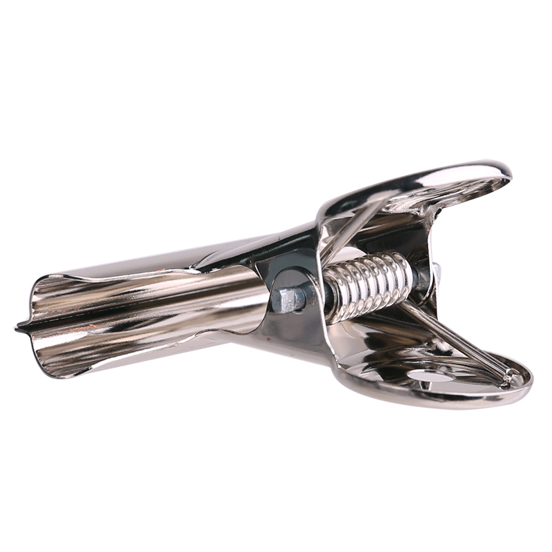 得力(deli)9522票夹大中小号圆形票夹不锈钢铁票夹小夹子 办公用品 大号(64mm/6个装) 2包
